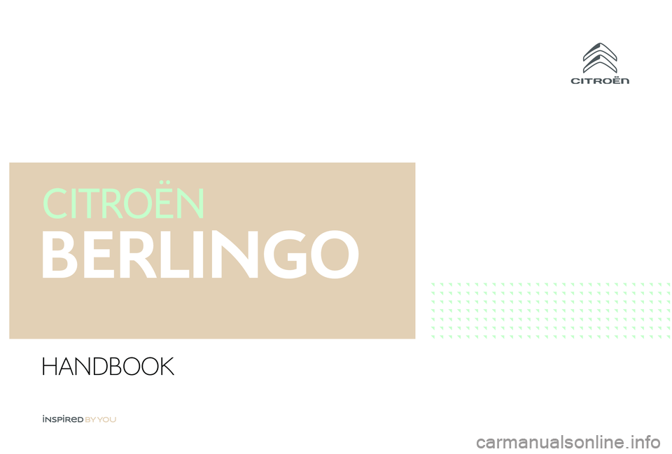 CITROEN BERLINGO VAN 2019  Handbook (in English) HANDBOOK 