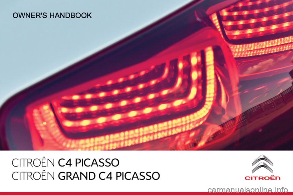 Citroen GRAND C4 PICASSO RHD 2013 1.G Owners Manual 