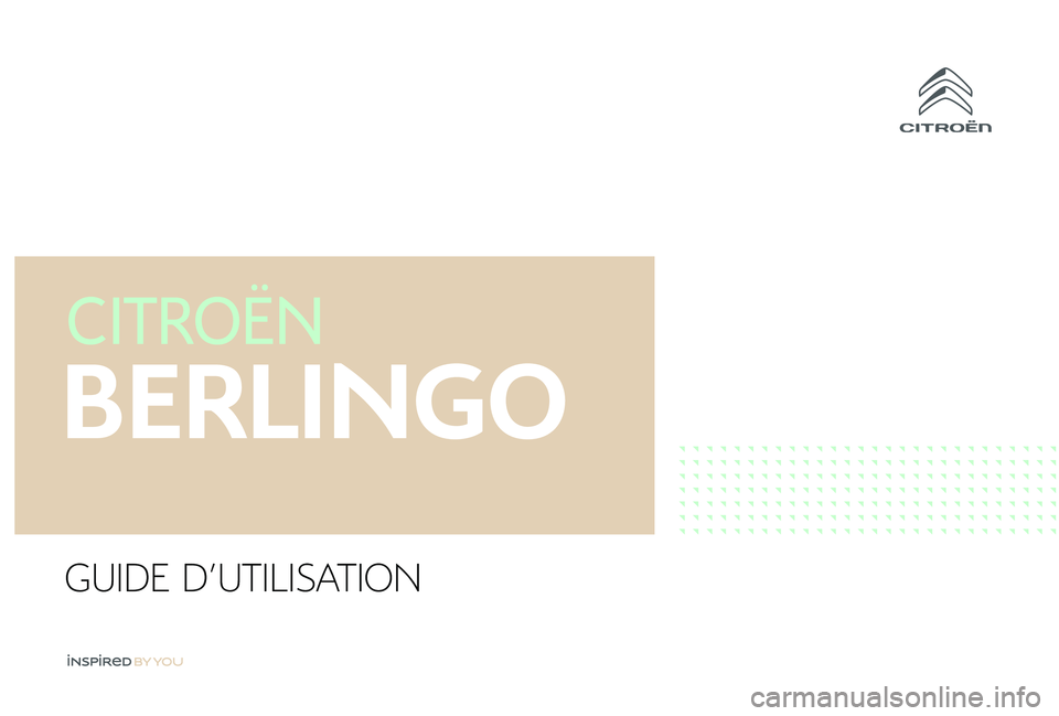 CITROEN BERLINGO VAN 2019  Notices Demploi (in French) GUIDE D'UTILISATION 