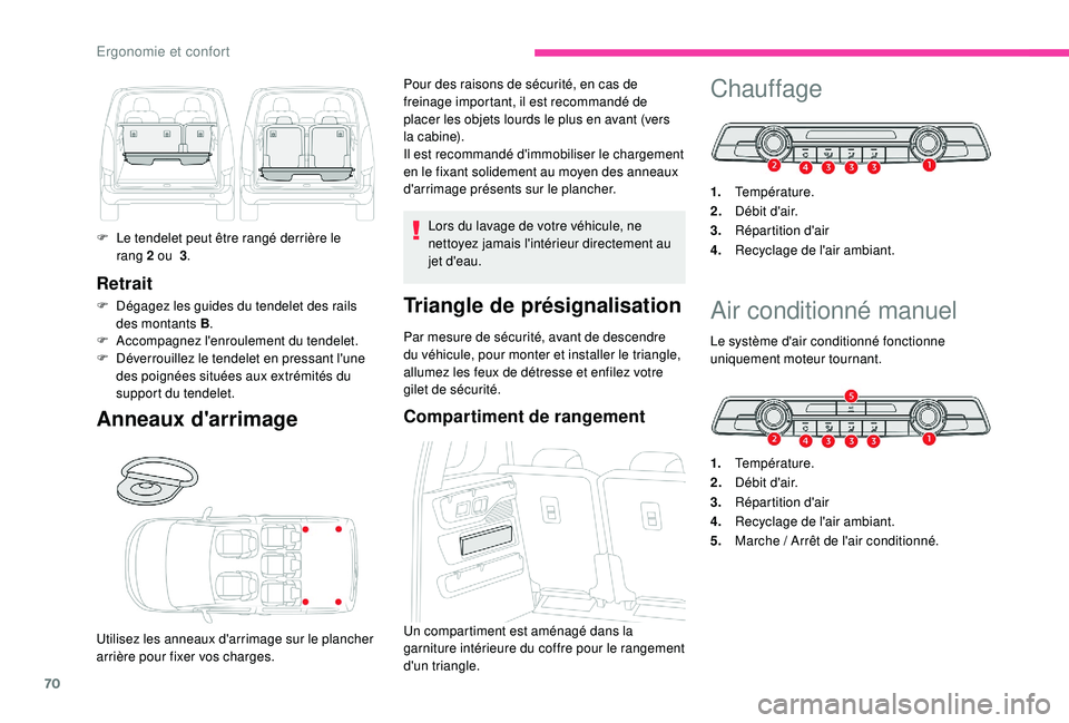 CITROEN BERLINGO VAN 2019 Notices Demploi (in French) 70
Retrait
F Dégagez les guides du tendelet des rails des montants B .
F
A
ccompagnez l'enroulement du tendelet.
F
D
éverrouillez le tendelet en pressant l'une
des poignées situées CITROEN BERLINGO VAN 2019 Notices Demploi (in French) 70
Retrait
F Dégagez les guides du tendelet des rails des montants B .
F
A
ccompagnez l'enroulement du tendelet.
F
D
éverrouillez le tendelet en pressant l'une
des poignées situées