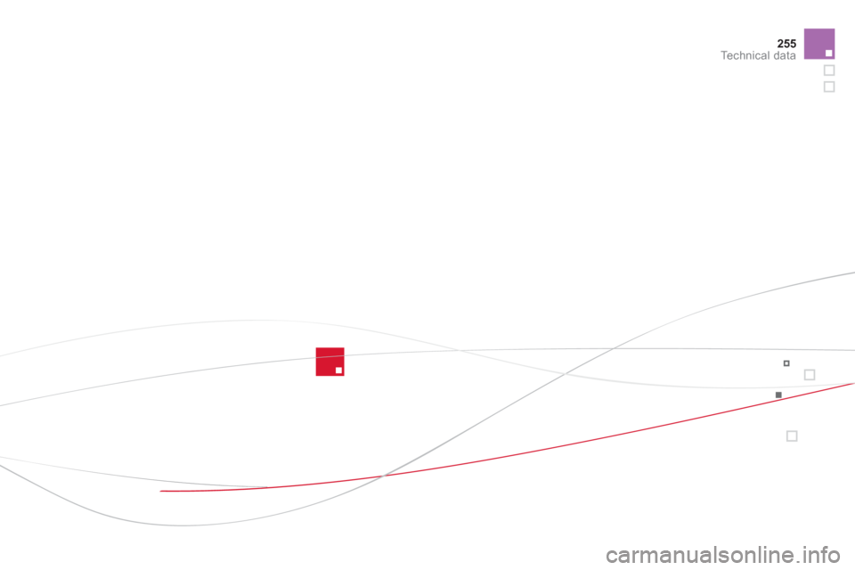 Citroen DS5 HYBRID4 2013 1.G Owners Manual 255
Technical data 