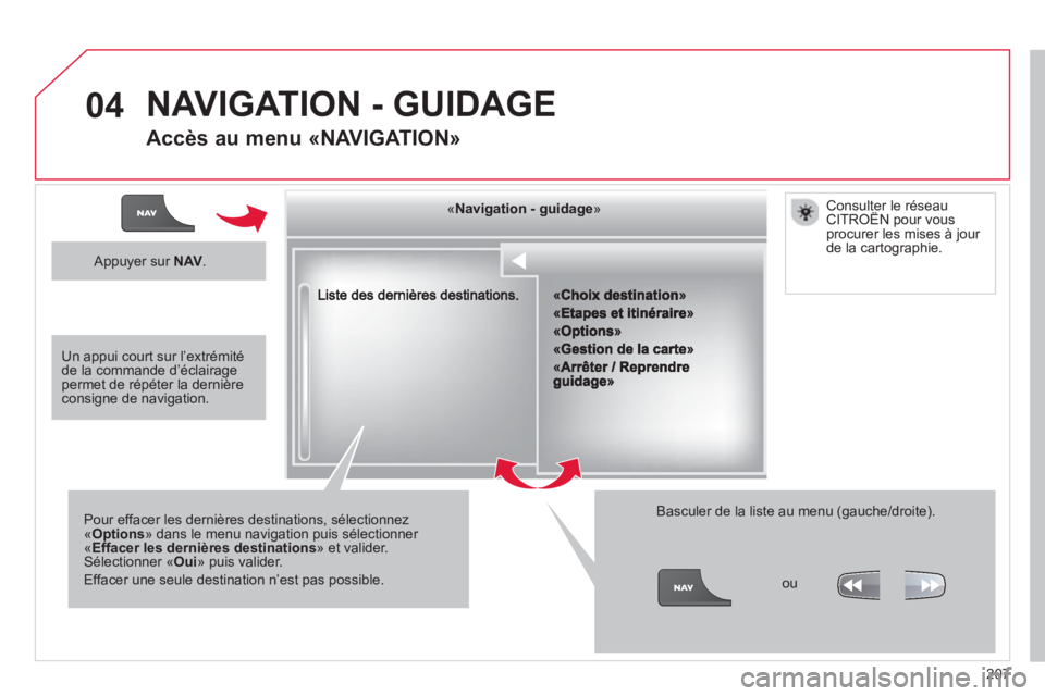 CITROEN C3 PICASSO 2014 Notices Demploi (in French) 207
04
««««««««««««gggggggggggggggNavigation guidageNavigation guidageNavigation guidageNavigation guidageNavigation guidageNavigation - guidageNavigation - guidageNavigation - guidageNav CITROEN C3 PICASSO 2014 Notices Demploi (in French) 207
04
««««««««««««gggggggggggggggNavigation guidageNavigation guidageNavigation guidageNavigation guidageNavigation guidageNavigation - guidageNavigation - guidageNavigation - guidageNav