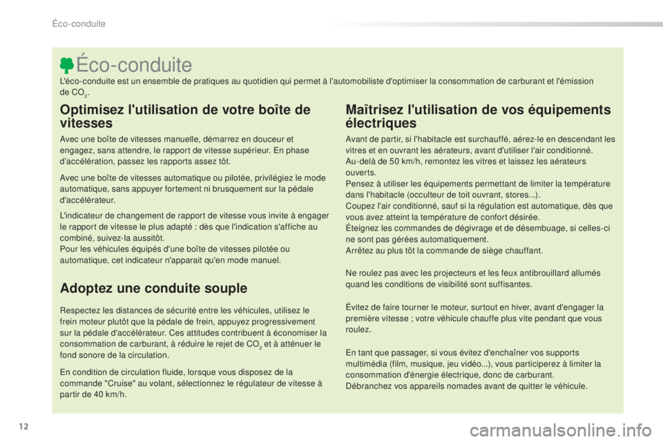 CITROEN C5 2016 Notices Demploi (in French) 12
Optimisez l'utilisation de votre boîte de
vitesses
avec une boîte de vitesses manuelle, démarrez en douceur et
engagez, sans attendre, le rapport de vitesse supérieur. en p hase
d’acc CITROEN C5 2016 Notices Demploi (in French) 12
Optimisez l'utilisation de votre boîte de
vitesses
avec une boîte de vitesses manuelle, démarrez en douceur et
engagez, sans attendre, le rapport de vitesse supérieur. en p hase
d’acc