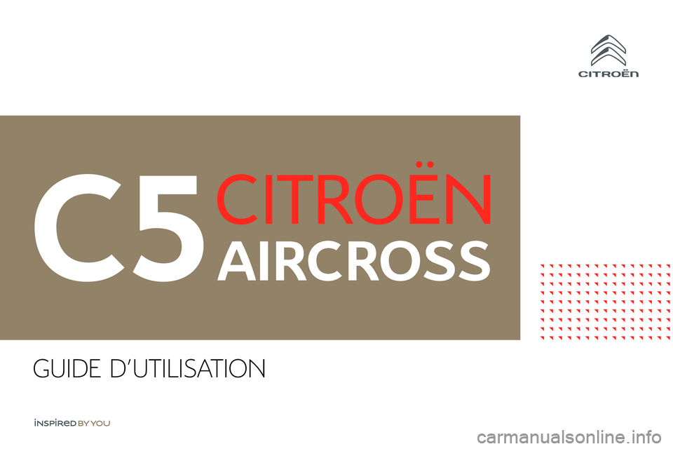 CITROEN C5 AIRCROSS 2020  Notices Demploi (in French) GUIDE D'UTILISATION 