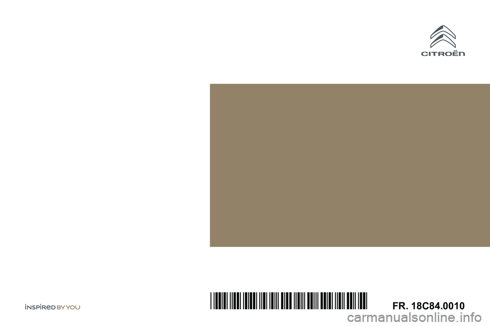 CITROEN C5 AIRCROSS 2020  Notices Demploi (in French) FR. 18C84.0010*18C84.0010* 