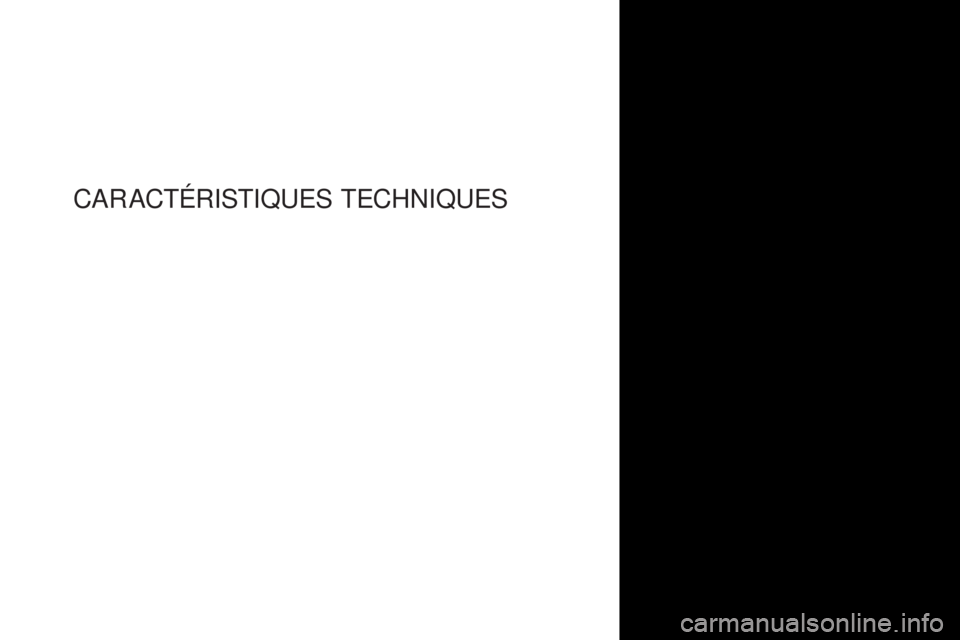 CITROEN DS4 2017 Notices Demploi (in French) CARACTÉRISTIQUES TECHNIQUES CITROEN DS4 2017 Notices Demploi (in French) CARACTÉRISTIQUES TECHNIQUES