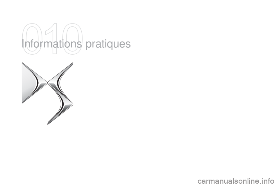 CITROEN DS4 2015  Notices Demploi (in French) Informations pratiques  