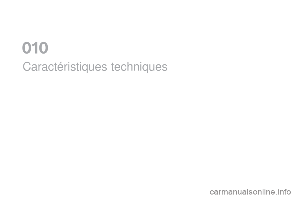 CITROEN DS5 2016  Notices Demploi (in French) Caractéristiques techniques
01  