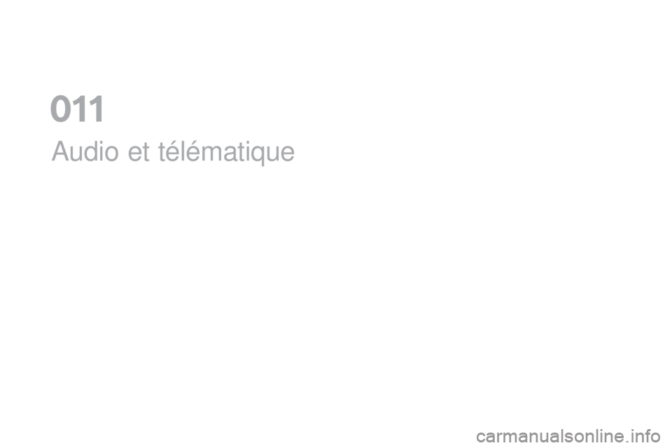 CITROEN DS5 2016  Notices Demploi (in French) Audio et télématique
0  