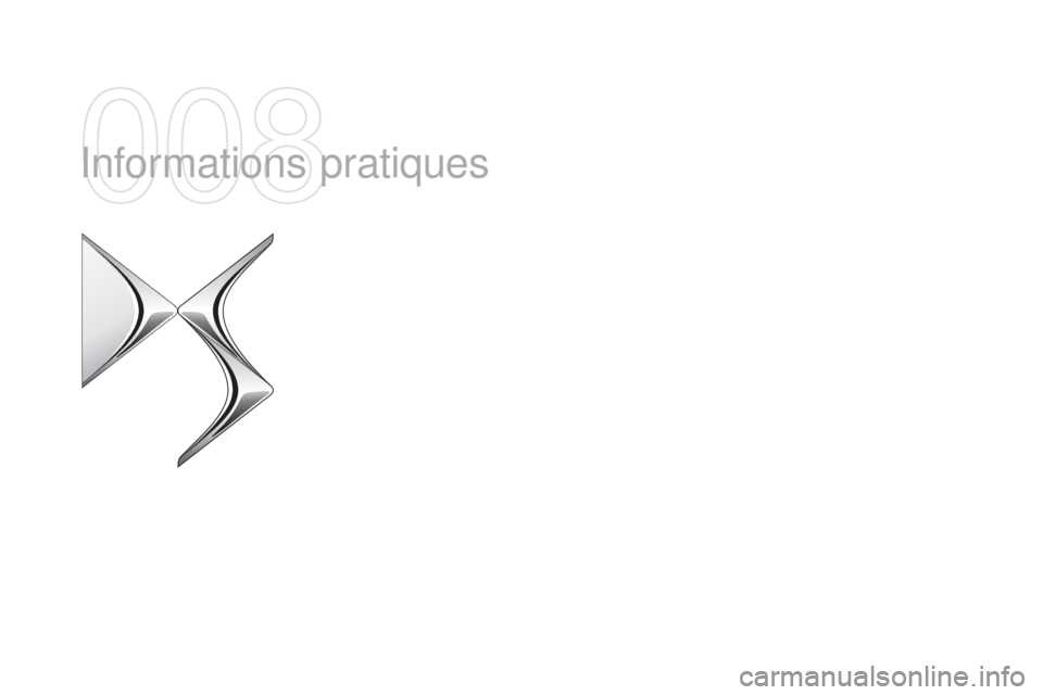CITROEN DS5 2015  Notices Demploi (in French) Informations pratiques  
