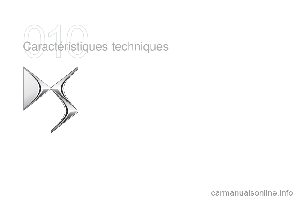 CITROEN DS5 2015  Notices Demploi (in French) Caractéristiques techniques  