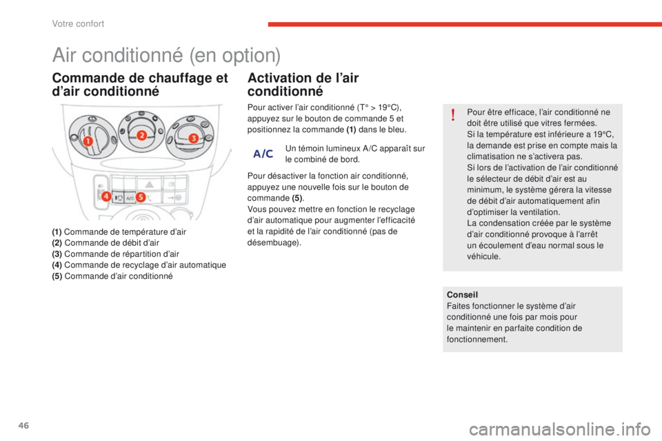 CITROEN E-MEHARI 2017 Notices Demploi (in French) 46
Air conditionné (en option)
Commande de chauffage et
d’air conditionné
(1) Commande de température d’air
(2) Commande de débit d’air
(3) Commande de répartition d’air
(4) Commande CITROEN E-MEHARI 2017 Notices Demploi (in French) 46
Air conditionné (en option)
Commande de chauffage et
d’air conditionné
(1) Commande de température d’air
(2) Commande de débit d’air
(3) Commande de répartition d’air
(4) Commande