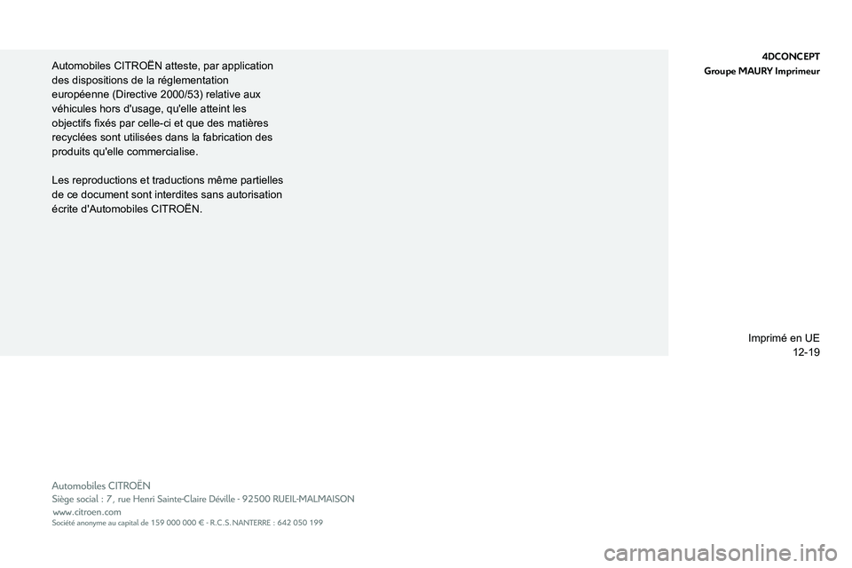 CITROEN JUMPER 2020 Notices Demploi (in French)
Automobiles CITRO CITROEN JUMPER 2020 Notices Demploi (in French)
Automobiles CITRO