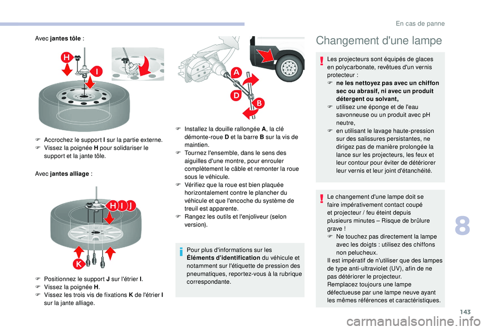 CITROEN JUMPER 2019  Notices Demploi (in French) 143
Avec jantes tôle :
Avec jantes alliage
 
 : Pour plus d'informations sur les 
Éléments d'identification du véhicule et 
notamment sur l'étiquette de pression des 
pneumatiques, re