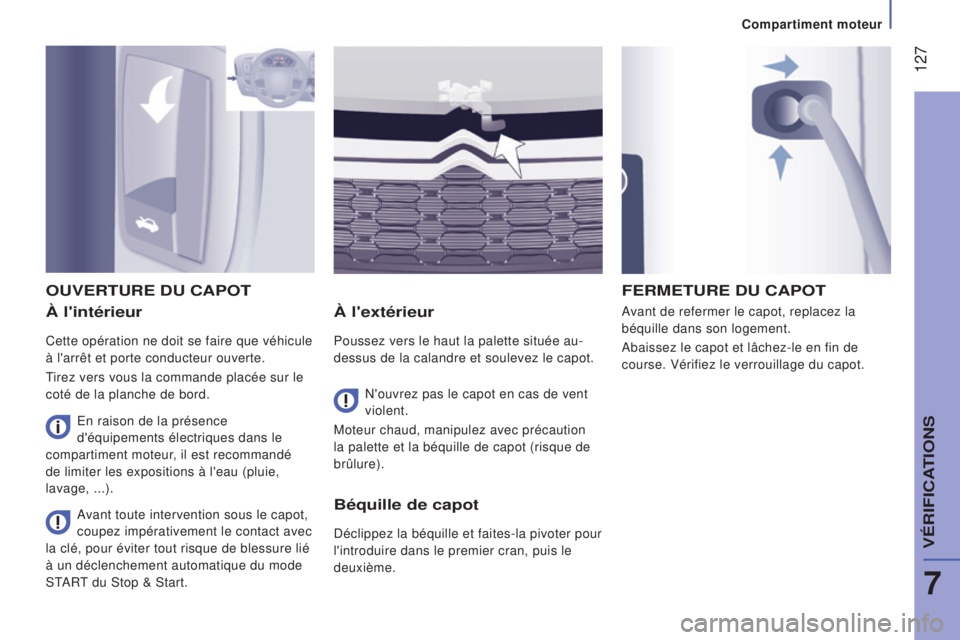 CITROEN JUMPER 2016 Notices Demploi (in French) 127
à l'intérieur
Cette opération ne doit se faire que véhicule
à l'arrêt et porte conducteur ouverte.
Tirez vers vous la commande placée sur le
coté de la planche de bord.
à l' CITROEN JUMPER 2016 Notices Demploi (in French) 127
à l'intérieur
Cette opération ne doit se faire que véhicule
à l'arrêt et porte conducteur ouverte.
Tirez vers vous la commande placée sur le
coté de la planche de bord.
à l'