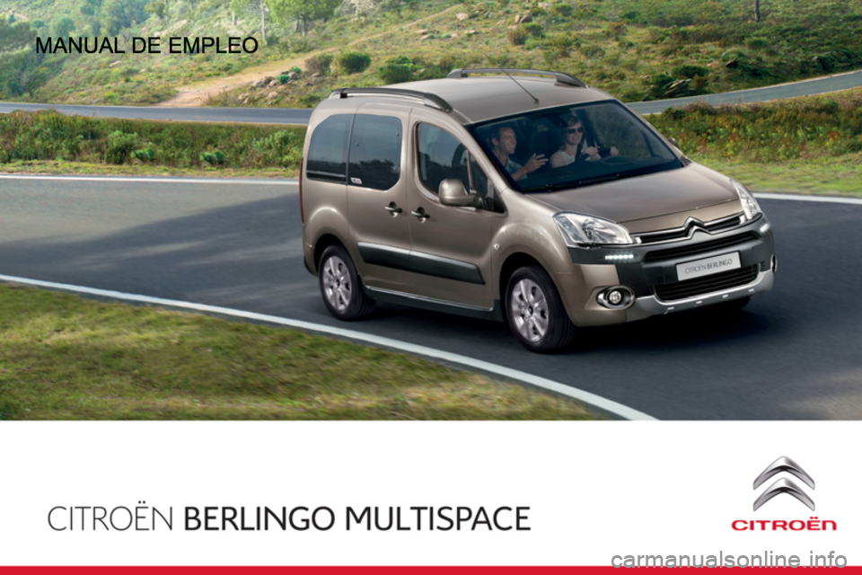 CITROEN BERLINGO MULTISPACE 2013  Manuales de Empleo (in Spanish) 