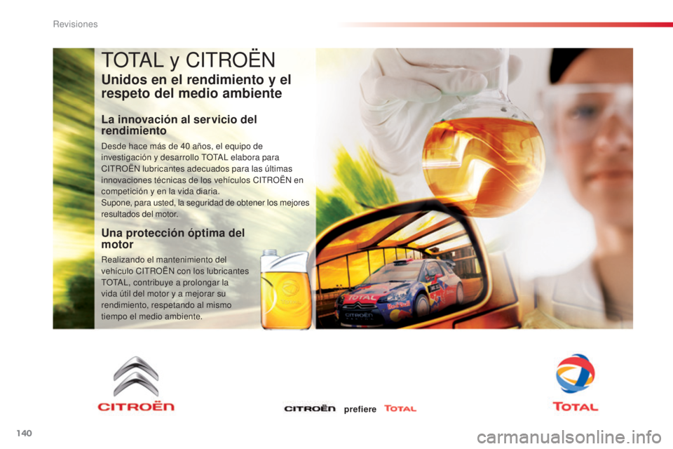 CITROEN C3 PICASSO 2015  Manuales de Empleo (in Spanish) 140
C3Picasso_es_Chap10_verification_ed01-2014
tOtal y CitR OËn
Unidos en el rendimiento y el 
respeto del medio ambiente
La innovación al servicio del 
rendimiento
desde hace más de 40   años, el CITROEN C3 PICASSO 2015  Manuales de Empleo (in Spanish) 140
C3Picasso_es_Chap10_verification_ed01-2014
tOtal y CitR OËn
Unidos en el rendimiento y el 
respeto del medio ambiente
La innovación al servicio del 
rendimiento
desde hace más de 40   años, el