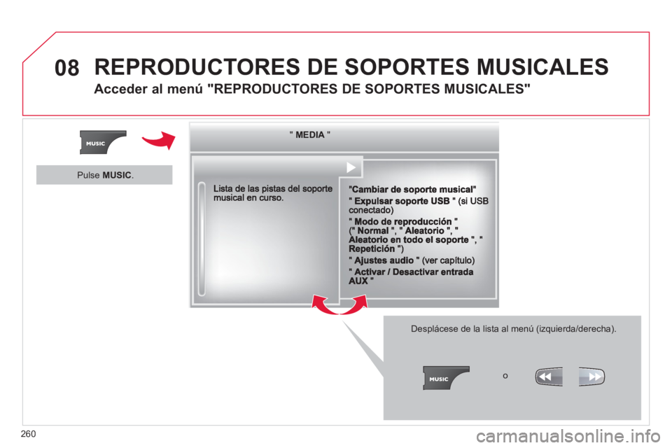 CITROEN C5 2014 Manuales de Empleo (in Spanish) 260
08 REPRODUCTORES DE SOPORTES MUSICALES
Acceder al menú "REPRODUCTORES DE SOPORTES MUSICALES"
""""""""MEDIAMEDIAMEDIAMEDIAMEDIAMEDIAMEDIAMEDIAMEDIAMEDIAMEDIAMEDIAMEDIAMEDIAMEDIAMEDIAMEDIAMEDIAME CITROEN C5 2014 Manuales de Empleo (in Spanish) 260
08 REPRODUCTORES DE SOPORTES MUSICALES
Acceder al menú "REPRODUCTORES DE SOPORTES MUSICALES"
""""""""MEDIAMEDIAMEDIAMEDIAMEDIAMEDIAMEDIAMEDIAMEDIAMEDIAMEDIAMEDIAMEDIAMEDIAMEDIAMEDIAMEDIAMEDIAME