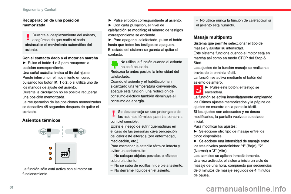 CITROEN C5 AIRCROSS 2022  Manuales de Empleo (in Spanish) 50
ErgonomÃa y Confort
El sistema se detiene automáticamente al 
finalizar el ciclo; el testigo del botón se apaga.
Ajuste del volante 
 
â–º En parado, tire del mando A para 
desbloquear el mecani CITROEN C5 AIRCROSS 2022  Manuales de Empleo (in Spanish) 50
ErgonomÃa y Confort
El sistema se detiene automáticamente al 
finalizar el ciclo; el testigo del botón se apaga.
Ajuste del volante 
 
â–º En parado, tire del mando A para 
desbloquear el mecani