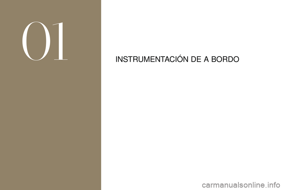 CITROEN DS3 2018  Manuales de Empleo (in Spanish) INSTRUMENTACIÓN DE A BORDO
01  