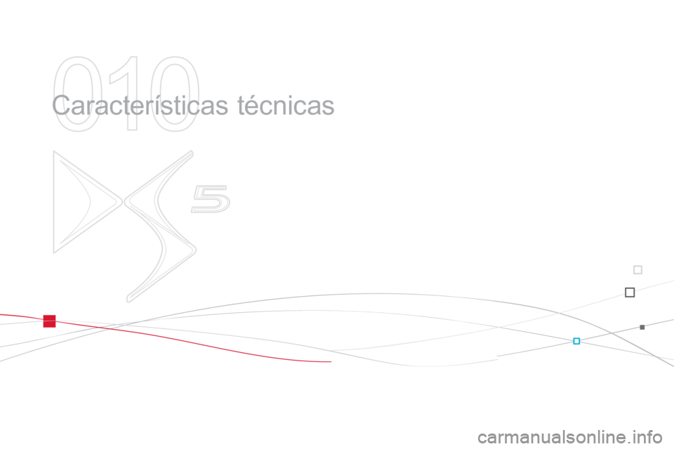 CITROEN DS5 2013  Manuales de Empleo (in Spanish) 010
  Características técnicas  