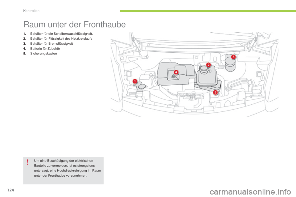 CITROEN C-ZERO 2016 Betriebsanleitungen (in German) 124
C-zero_de_Chap09_verifications_ed01-2014
1. Behälter für die sc heibenwaschflüssigkeit.
2. B ehälter für Flüssigkeit des Heizkreislaufs
3.
B
ehälter für Bremsflüssigkeit
4.
Ba
tterie CITROEN C-ZERO 2016 Betriebsanleitungen (in German) 124
C-zero_de_Chap09_verifications_ed01-2014
1. Behälter für die sc heibenwaschflüssigkeit.
2. B ehälter für Flüssigkeit des Heizkreislaufs
3.
B
ehälter für Bremsflüssigkeit
4.
Ba
tterie