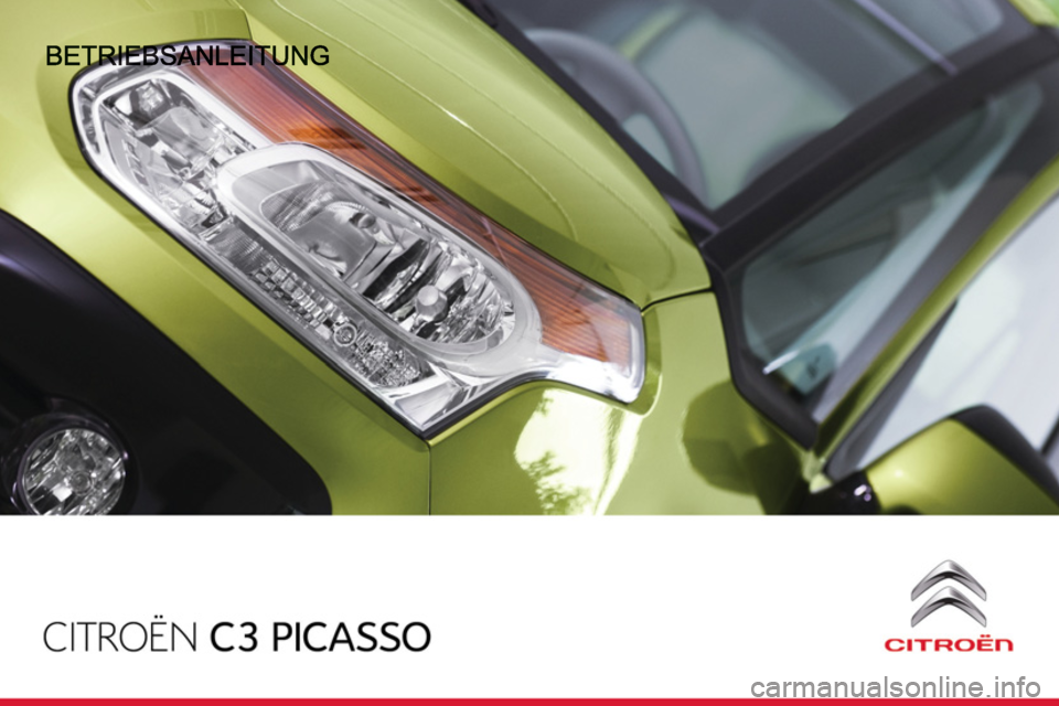 CITROEN C3 PICASSO 2012  Betriebsanleitungen (in German) 