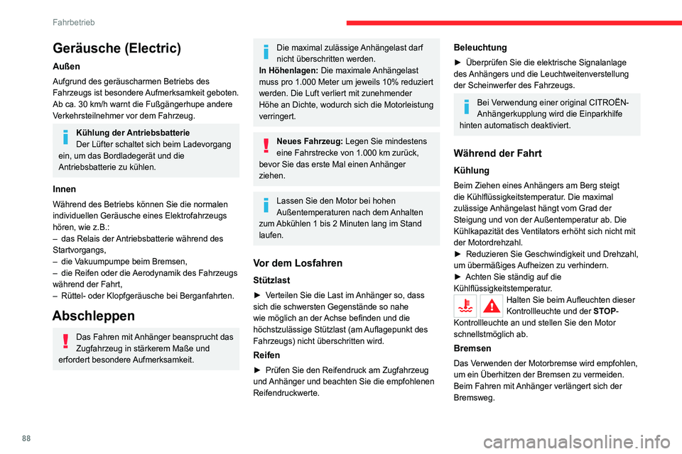 CITROEN C4 2021 Betriebsanleitungen (in German) 88
Fahrbetrieb
Seitenwind
Denken Sie an die erhöhte Windempfindlichkeit
Ihres Fahrzeugs.
Diebstahlsicherung
Elektronische Anlasssperre
Die Schlüssel enthalten einen Code, der vom
Fahrzeug erkannt CITROEN C4 2021 Betriebsanleitungen (in German) 88
Fahrbetrieb
Seitenwind
Denken Sie an die erhöhte Windempfindlichkeit
Ihres Fahrzeugs.
Diebstahlsicherung
Elektronische Anlasssperre
Die Schlüssel enthalten einen Code, der vom
Fahrzeug erkannt