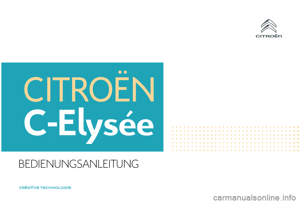 CITROEN C-ELYSÉE 2018  Betriebsanleitungen (in German) 