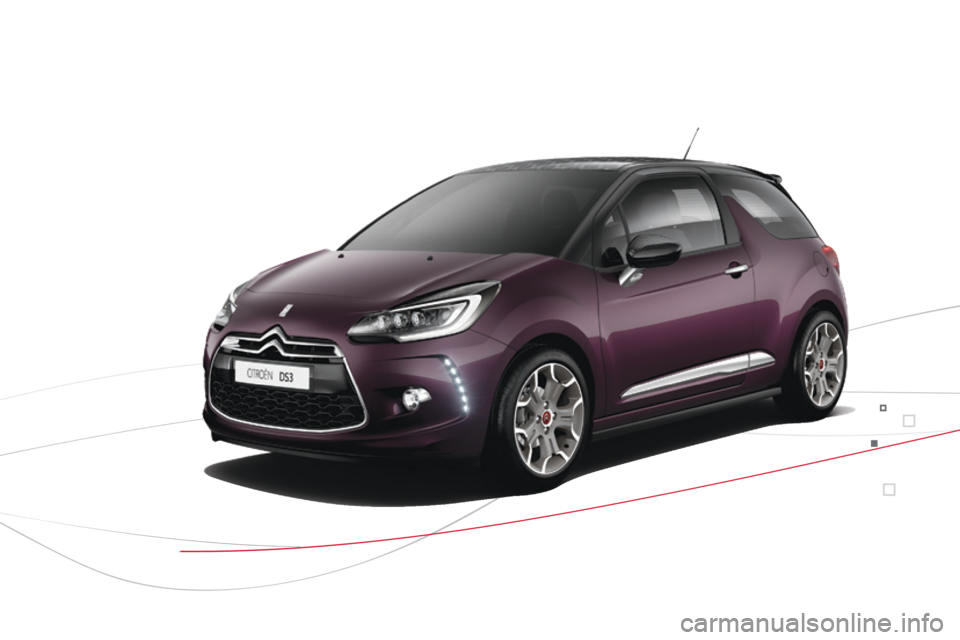 CITROEN DS3 2015  Betriebsanleitungen (in German) DS3_de_Chap00b_vue-ensemble_ed01-2014 