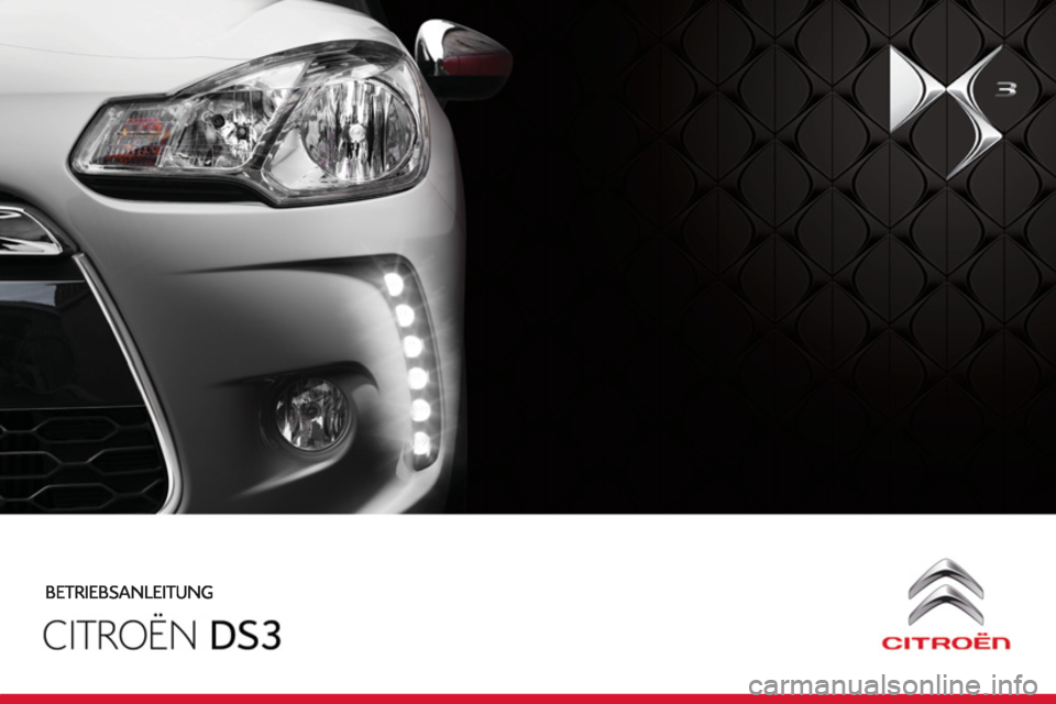 CITROEN DS3 2013  Betriebsanleitungen (in German) 