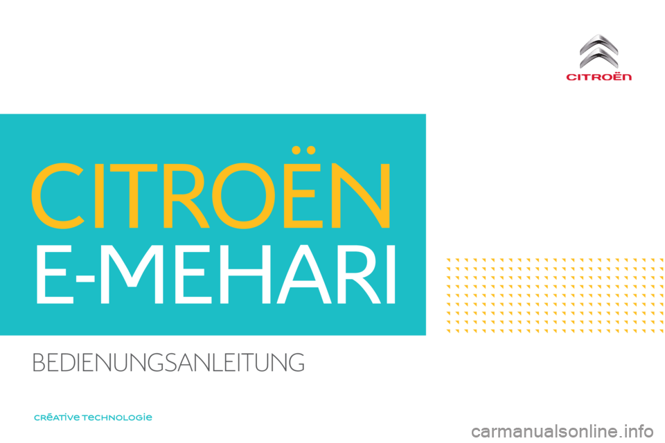 CITROEN E-MEHARI 2017  Betriebsanleitungen (in German) 