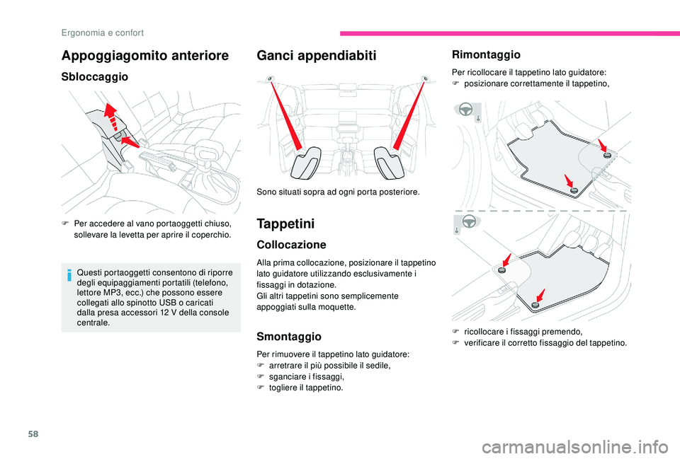 CITROEN C4 CACTUS 2019 Libretti Di Uso E manutenzione (in Italian) 58
Appoggiagomito anteriore
Sbloccaggio
F Per accedere al vano portaoggetti chiuso, sollevare la levetta per aprire il coperchio.
Questi portaoggetti consentono di riporre
degli equipaggiamenti porta CITROEN C4 CACTUS 2019 Libretti Di Uso E manutenzione (in Italian) 58
Appoggiagomito anteriore
Sbloccaggio
F Per accedere al vano portaoggetti chiuso, sollevare la levetta per aprire il coperchio.
Questi portaoggetti consentono di riporre
degli equipaggiamenti porta