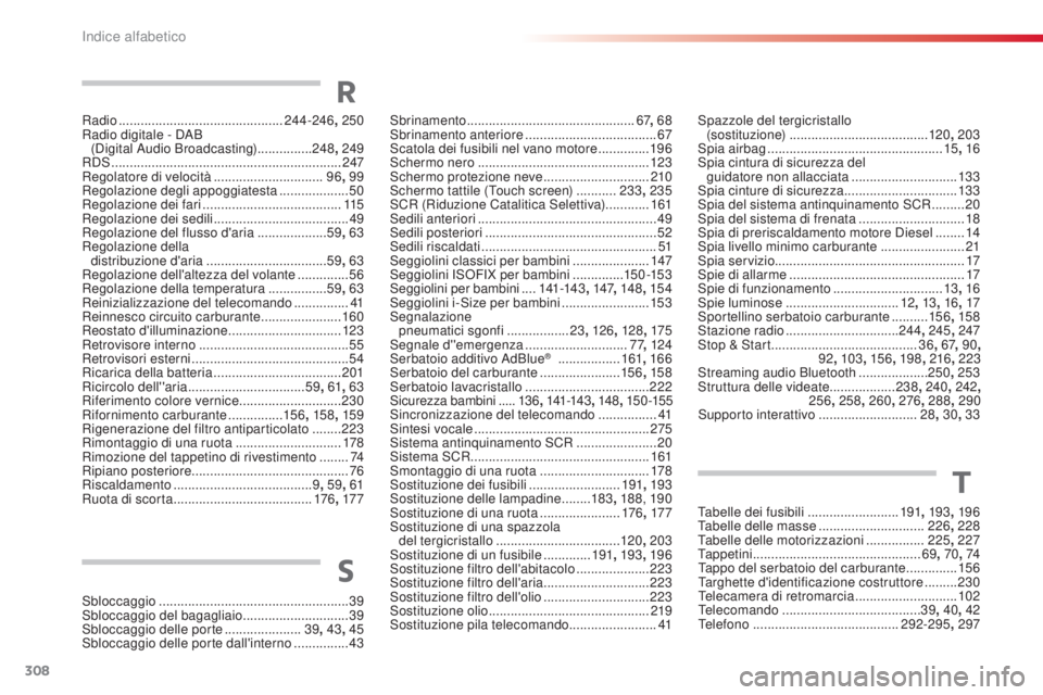 CITROEN C4 CACTUS 2015 Libretti Di Uso E manutenzione (in Italian) 308
C4-cactus_it_Chap13_index-alpha_ed02-2014
sbloccaggio .................................................... 39sb
loccaggio del bagagliaio .............................39
s
bloccaggio delle porte
CITROEN C4 CACTUS 2015 Libretti Di Uso E manutenzione (in Italian) 308
C4-cactus_it_Chap13_index-alpha_ed02-2014
sbloccaggio .................................................... 39sb
loccaggio del bagagliaio .............................39
s
bloccaggio delle porte