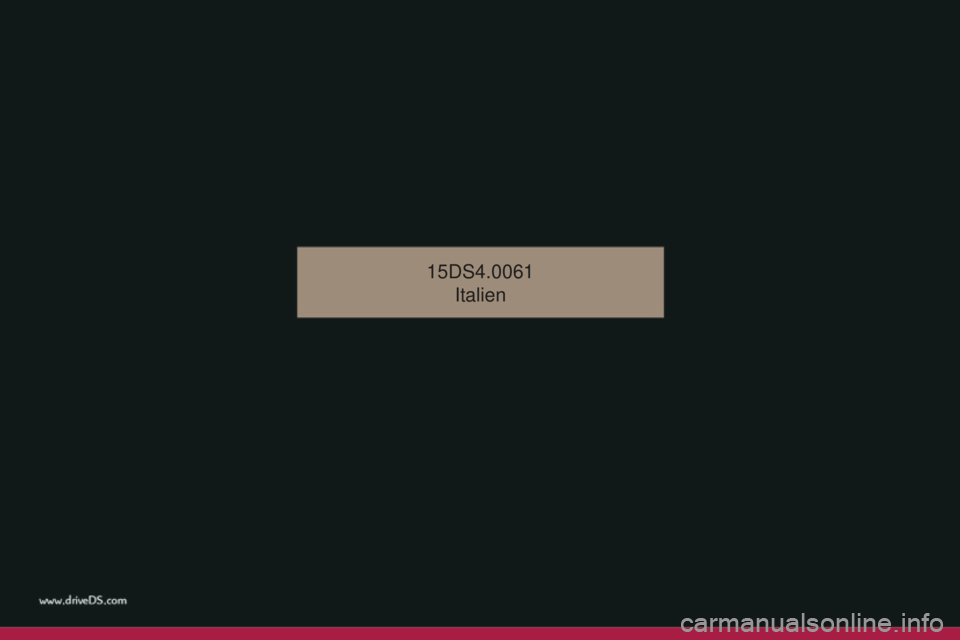 CITROEN DS4 2015  Libretti Di Uso E manutenzione (in Italian) DS4_it_Chap14_couv-fin_ed02-2015
15DS4.0061Italien 