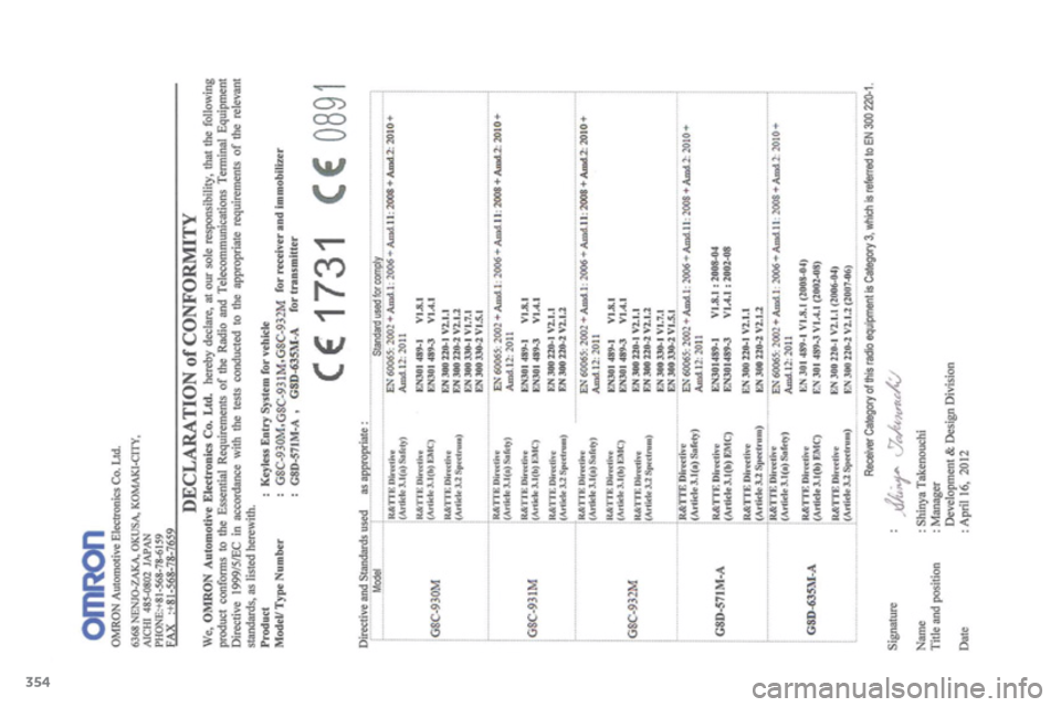 Citroen C4 AIRCROSS 2014 1.G Owners Manual 354 