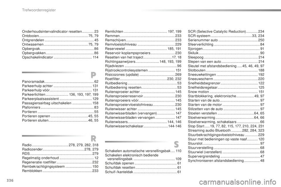 CITROEN C5 2016  Instructieboekjes (in Dutch) 336
C5_nl_Chap12_index-alpha_ed01-2015
onderhoudsintervalindicator resetten ............23on
tdooien .................................................. 75, 79
on

tgrendelen
 
 .......................