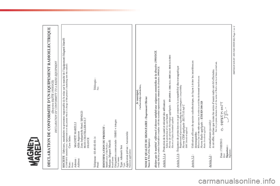 Citroen C4 CACTUS 2014 1.G Owners Manual E3_en_Chap14_index_alpha_ed01-2014  