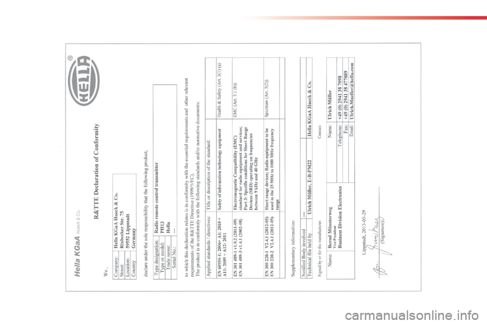 Citroen C4 CACTUS 2014 1.G Owners Manual E3_en_Chap14_index_alpha_ed01-2014  