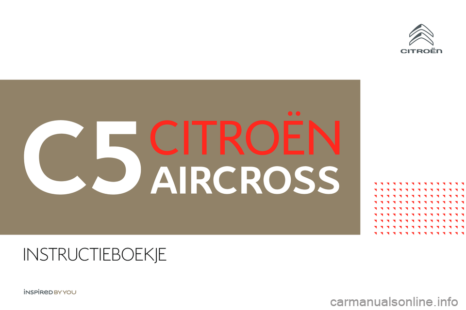 CITROEN C5 AIRCROSS 2020  Instructieboekjes (in Dutch) INSTRUCTIEBOEKJE 