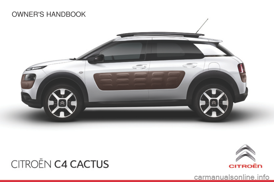 Citroen C4 CACTUS RHD 2014 1.G Owners Manual OWNERS HANDBOOK 