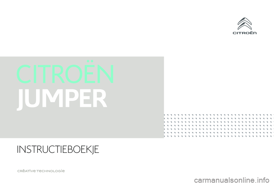 CITROEN JUMPER 2019  Instructieboekjes (in Dutch) INSTRUCTIEBOEKJE 