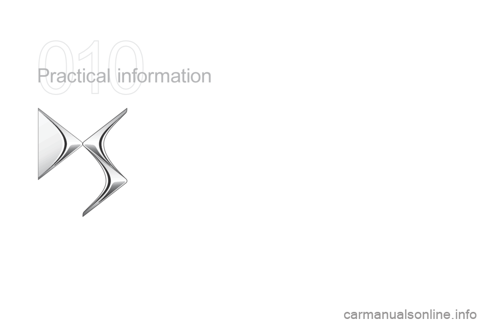 Citroen DS4 2014 1.G Owners Manual Practical information  