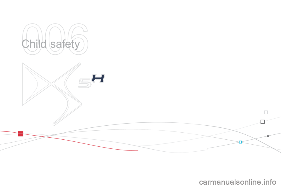 Citroen DS5 HYBRID4 RHD 2014 1.G Owners Manual  Child  safety  
