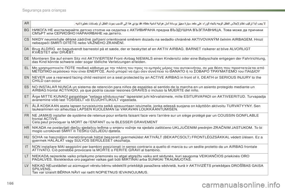 CITROEN C5 2016 Manual do condutor (in Portuguese) ar
BGНИКОГА НЕ инсталирайте детско столче на седалка с АКТИВИРАНА предна ВЪЗДУШНА ВЪЗГЛАВНИЦ А. Това може да пр CITROEN C5 2016 Manual do condutor (in Portuguese) ar
BGНИКОГА НЕ инсталирайте детско столче на седалка с АКТИВИРАНА предна ВЪЗДУШНА ВЪЗГЛАВНИЦ А. Това може да пр