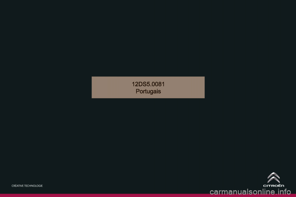CITROEN DS5 2013  Manual do condutor (in Portuguese) 
