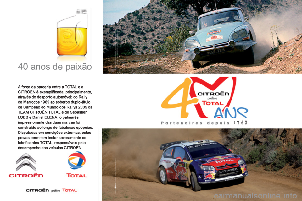 CITROEN DS5 2011  Manual do condutor (in Portuguese)   40 anos de paixão  