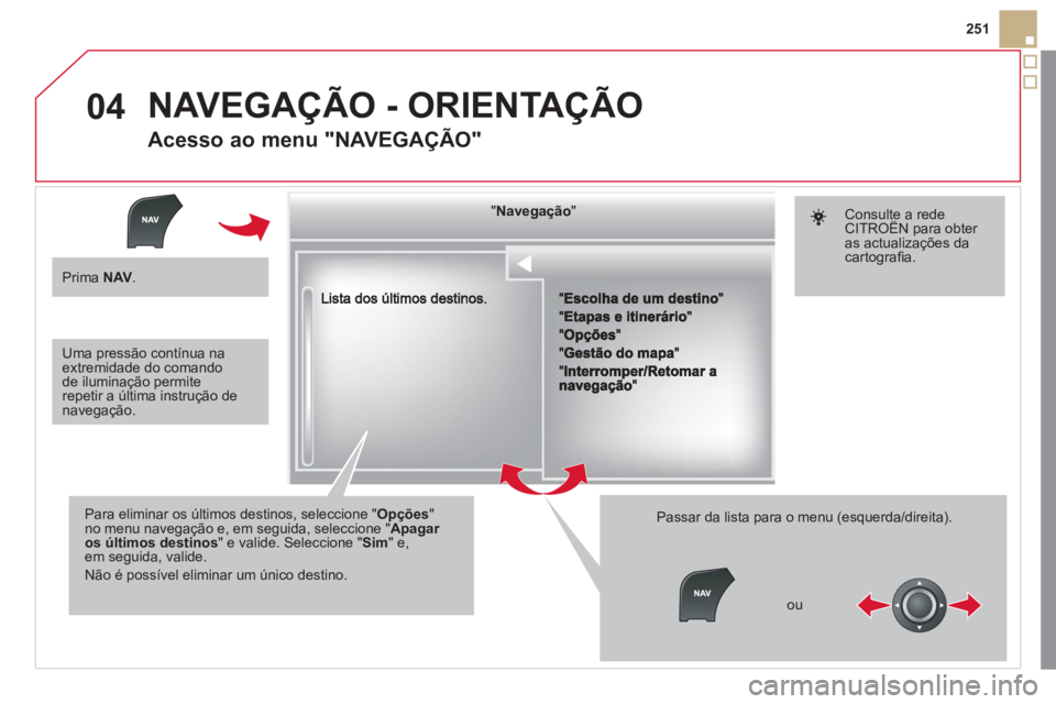 CITROEN DS5 2011 Manual do condutor (in Portuguese) 04
251
""""""""""""gçgçgçgçgçNavegaçãoNavegaçãoNavegaçãoNavegaçãoNavegaçãoNavegaçãoNavegaçãoNavegaçãoNavegaçãoNavegaçãoNavegaçãoNavegaçãoNavegaçãoNãNãNãNãNãNãNãN CITROEN DS5 2011 Manual do condutor (in Portuguese) 04
251
""""""""""""gçgçgçgçgçNavegaçãoNavegaçãoNavegaçãoNavegaçãoNavegaçãoNavegaçãoNavegaçãoNavegaçãoNavegaçãoNavegaçãoNavegaçãoNavegaçãoNavegaçãoNãNãNãNãNãNãNãN