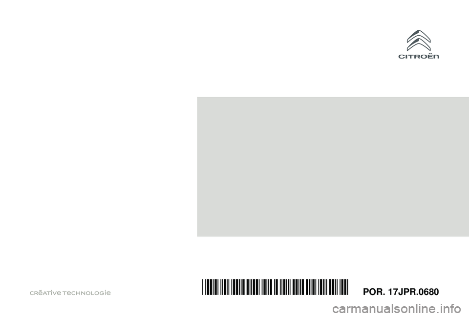 CITROEN JUMPER 2019  Manual do condutor (in Portuguese) POR. 17JPR.0680*17JPR.0680* 