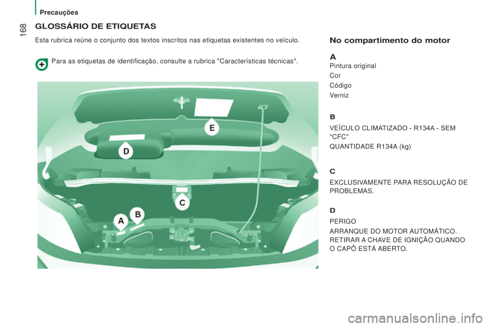 CITROEN JUMPER 2016 Manual do condutor (in Portuguese) 168
jumper_pt_Chap08_Aide-Rapide_ed01-2015
GLOSSÁRIO DE ETIQUETAS
Esta rubrica reúne o conjunto dos textos inscritos nas etiquetas exis\
tentes no veículo.No compartimento do motor
A
Pintura origi CITROEN JUMPER 2016 Manual do condutor (in Portuguese) 168
jumper_pt_Chap08_Aide-Rapide_ed01-2015
GLOSSÁRIO DE ETIQUETAS
Esta rubrica reúne o conjunto dos textos inscritos nas etiquetas exis\
tentes no veículo.No compartimento do motor
A
Pintura origi